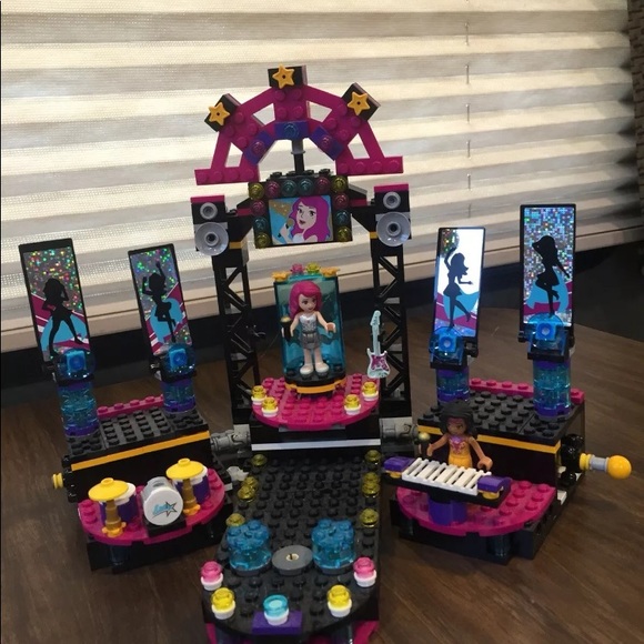 lego friends pop star stage